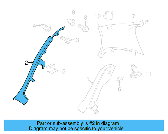 Upper Quarter Trim 1K3-867-287-G-82V