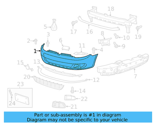Bumper Cover (Unpainted) 5k0807217cngru - View 2