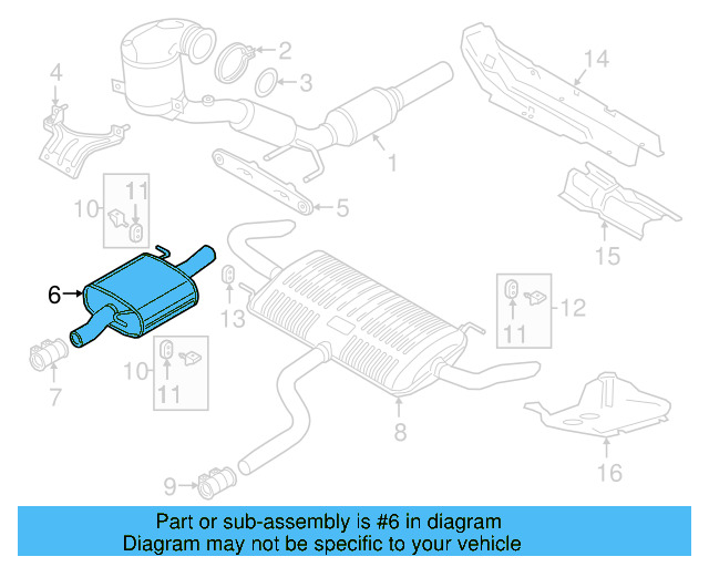 Muffler 3QF-253-409-G - View 5