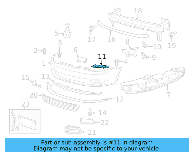 Bumper Guide 5K0-807-228-A - View 18