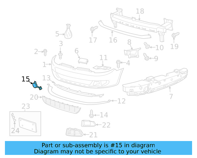 Tow Eye Cap (Unpainted) 5k0807241dgru