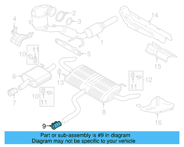 Muffler & Pipe Clamp 1K0-253-141-T - View 53