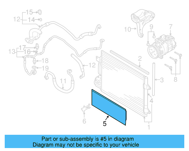 Lower Grille 1Q0-853-677-9B9 - View 10
