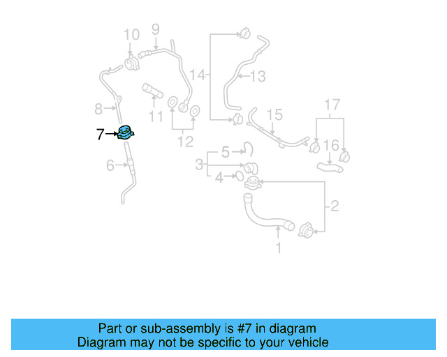 Reservoir Hose Clamp N-906-869-02 - View 461