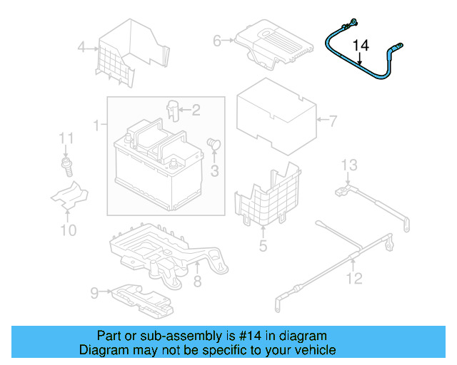 Ground Cable 1K0-971-250-L - View 46