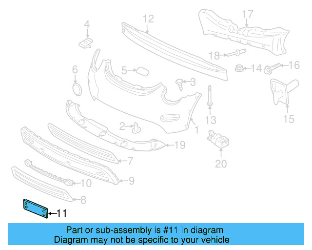 License Bracket 1C0-807-287-D-B41