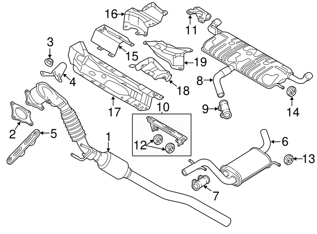 Muffler & Pipe Retainer Ring 1K0-253-147-D - View 38