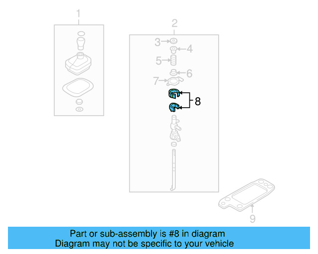 Lever Assembly Bearing 1K0-711-699 - View 15