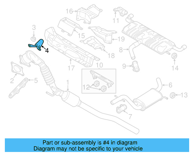 Converter & Pipe Shield 3C0-253-243-A - View 17