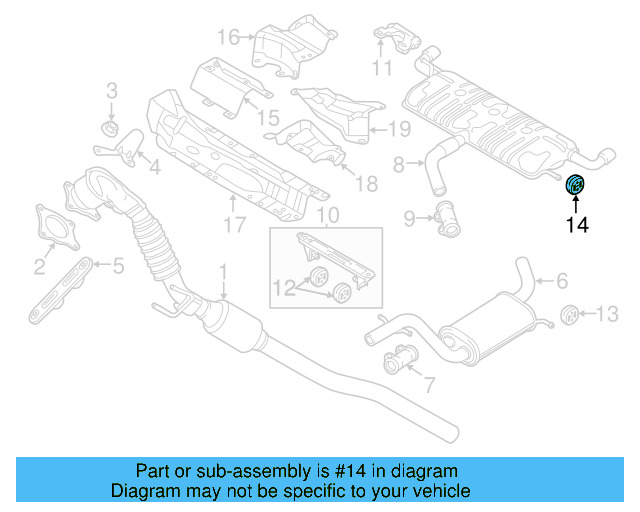Muffler & Pipe Retainer Ring 1K0-253-147-E - View 57