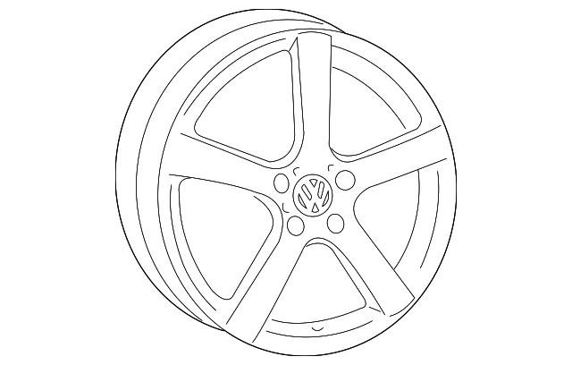 Wheel, Alloy 1K0-601-025-DE-8Z8 - View 16
