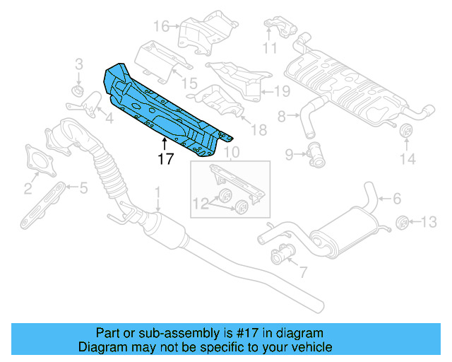 Exhaust Heat Shield 5K0-825-635 - View 23