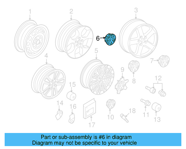 Center Cap 1K0-601-149-E-QZQ - View 35