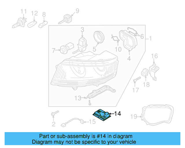 Headlight Control Module 3D0-909-157 - View 12