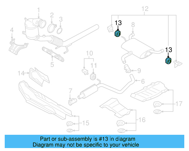 Rear Hanger Retainer Ring 5Q0-253-147 - View 11