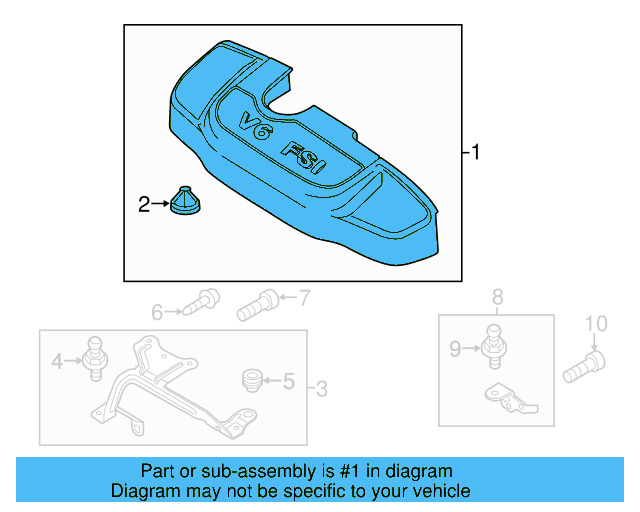 Engine Cover 03H-103-925-G - View 6