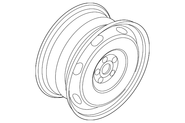 Wheel, Alloy 1K0-601-025-AG-AX1 - View 10