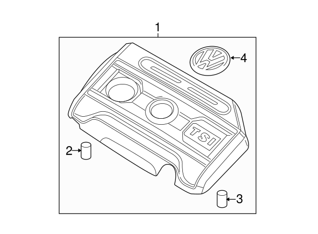 Engine Cover Mounting Bushing 07C-103-226-A - View 7
