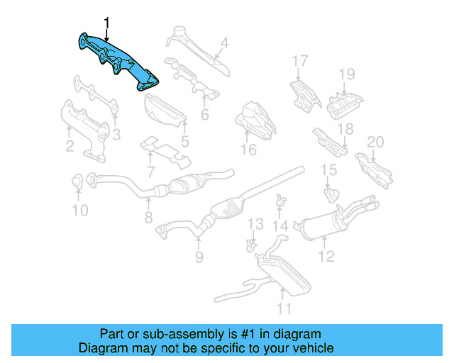 Exhaust Manifold 078-253-032-AP - View 3