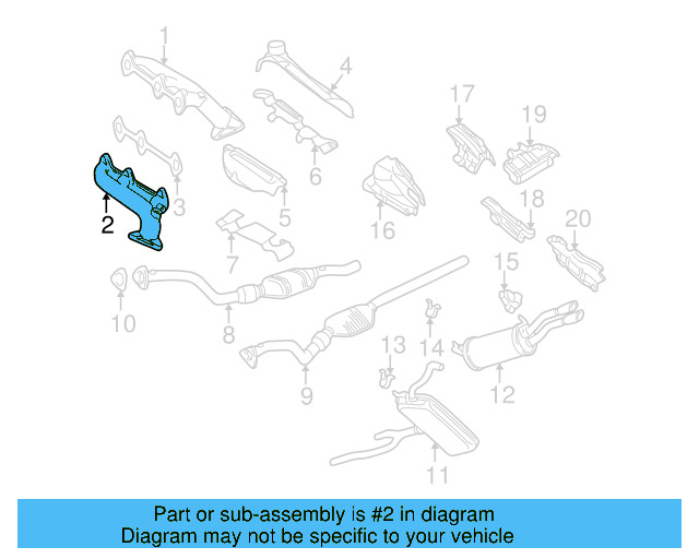 Exhaust Manifold 078-253-031-AN - View 3