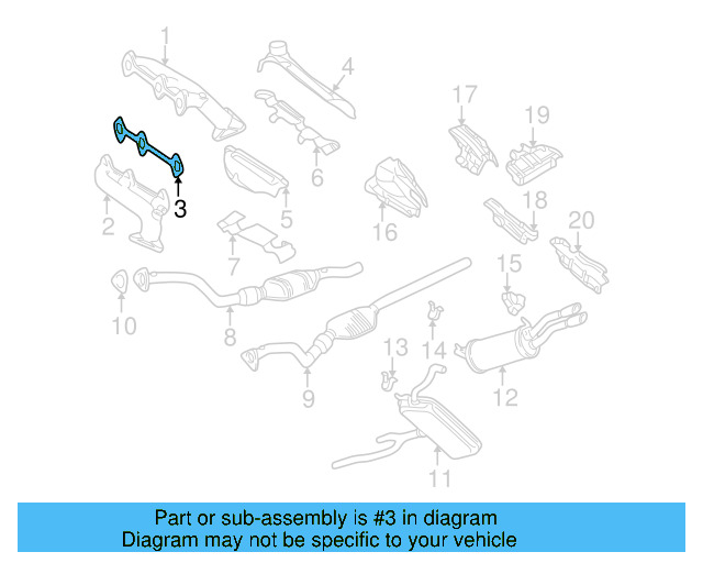 Manifold Gasket 078-253-039-C - View 2