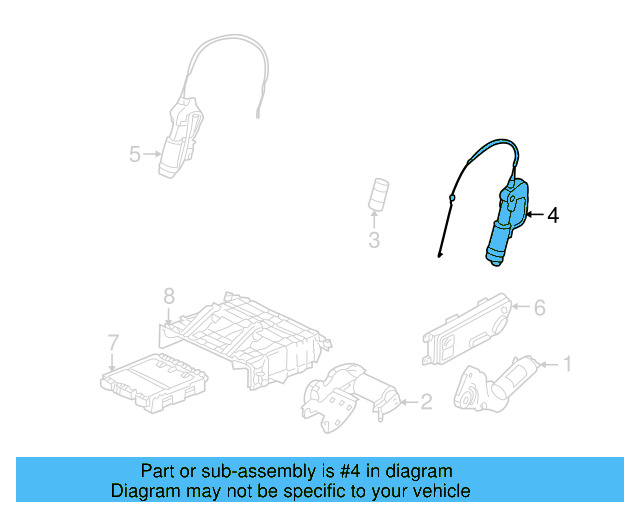 Adjust Motor 7L0-959-761-A - View 4