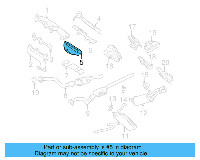 Heat Shield 078-253-037-E - View 2