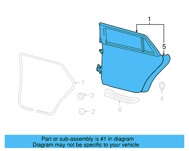 Door Frame Assembly 1K5-833-301-Q - View 8