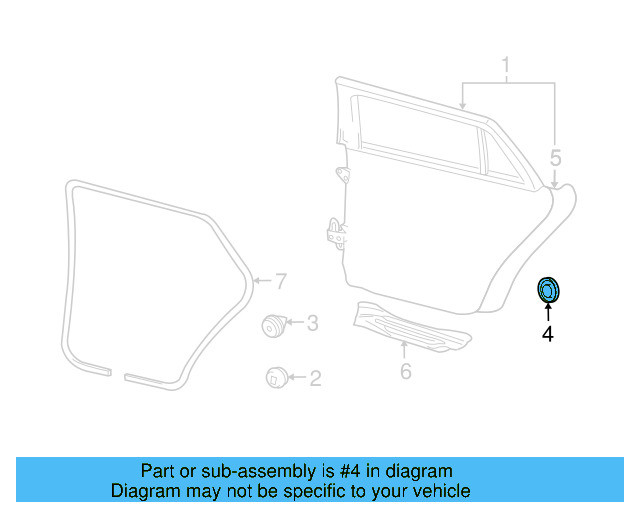 Door Shell Hole Cover 8Z0-837-111 - View 55