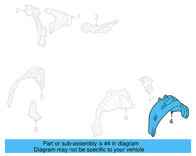 Wheelhouse Liner 3B9-810-971-C-01C - View 12