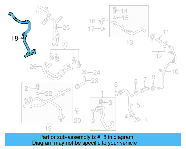 Reservoir Hose 7P6-122-109-D - View 7