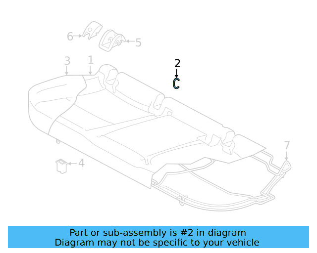 Seat Back Cover Clamp N-015-261-2 - View 9