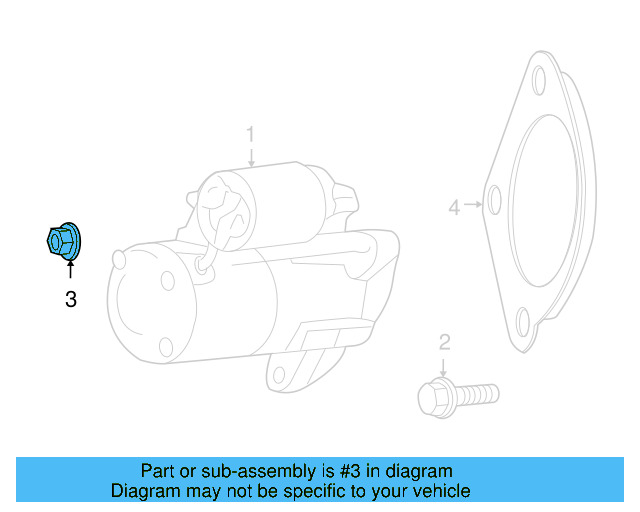 Starter Nut WHT-004-469 - View 6