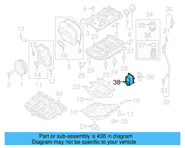Oil Cooler 06K-117-021-K - View 25