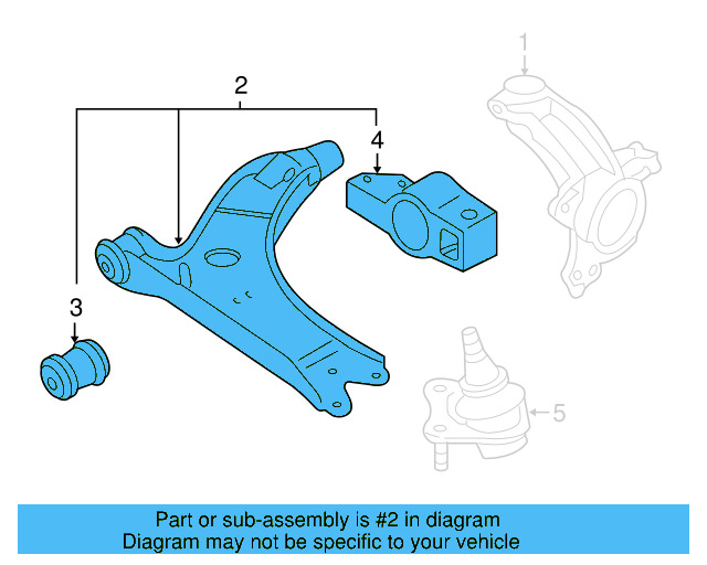 Control Arm 1K0-407-152-AC - View 3