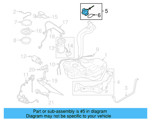 Fuel Cap 3C8-201-550-E - View 14