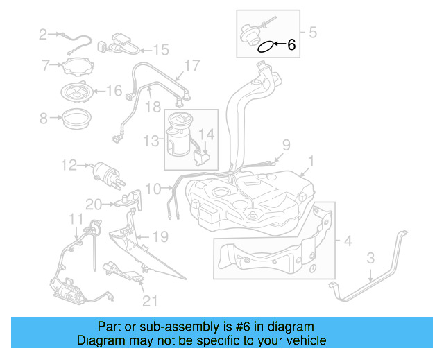 Fuel Cap Seal 1K0-201-557-A - View 54