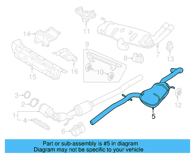 Rear Muffler 5C3-253-609-Q