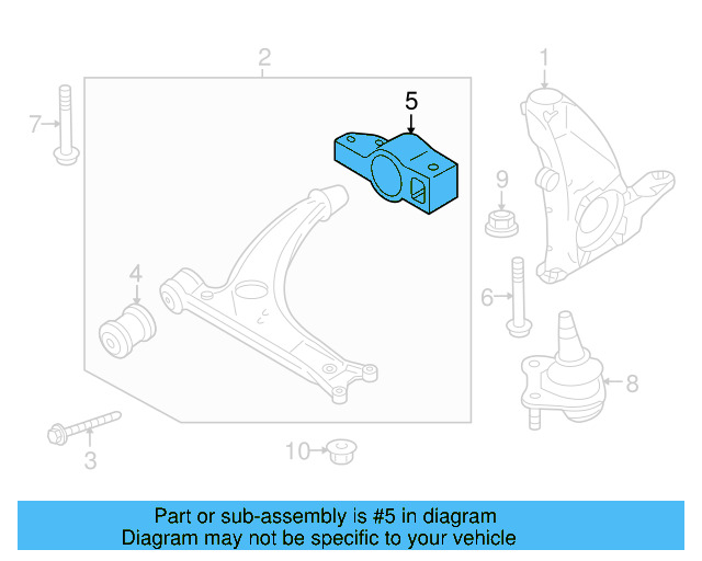Lower Control Arm Bracket 3C0-199-231-E - View 11