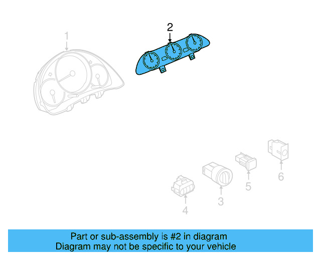 Gauge Cluster 5C5-919-527-F - View 3
