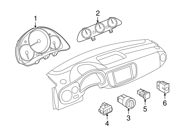Instrument Light Rheostat 5C5-941-533-H-WHS