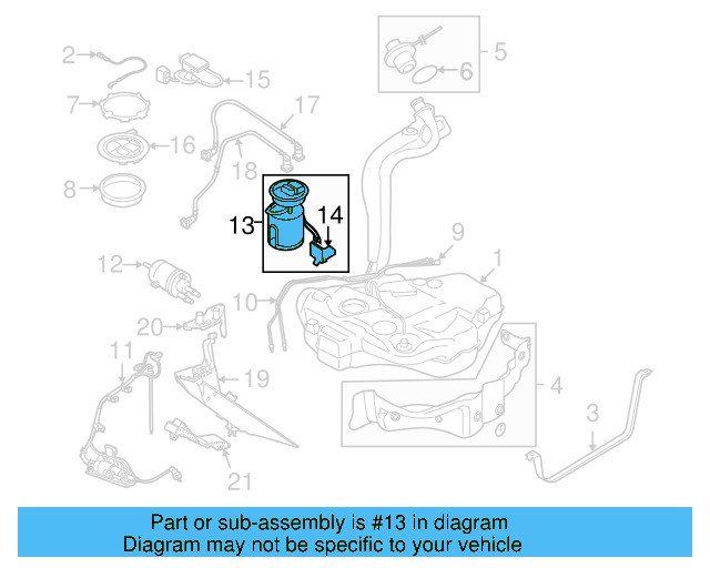 Fuel Pump Assembly 1K0-919-051-DB - View 26