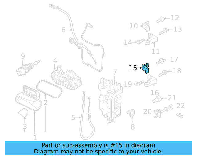 Lower Hinge 11A-831-406-A - View 3