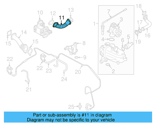 Connector Pipe 059-131-534-J - View 2