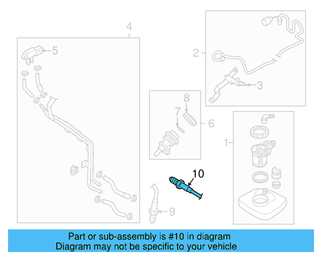 Rear Oxygen Sensor 059-906-088-AC - View 4