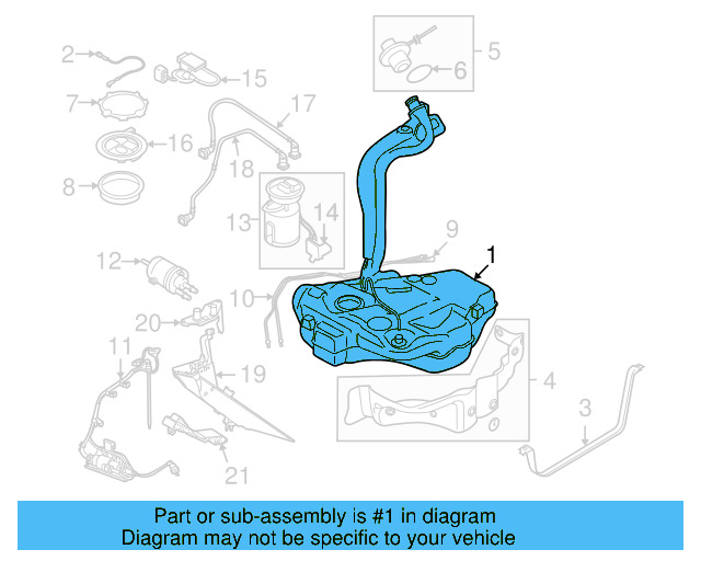Fuel Tank 1Q0-201-055-B - View 2