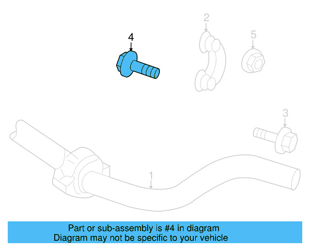 Stabilizer Link Bolt N-102-096-05 - View 5