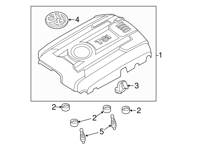 Engine Cover 06K-103-925-D - View 22