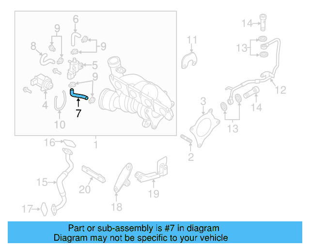 Lower Hose 06F-145-718-S - View 2