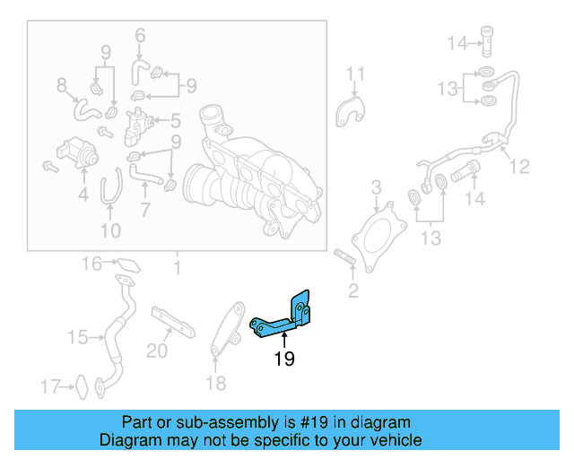 Bracket Support 06F-145-536-E - View 6